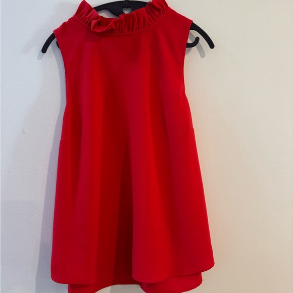 J. Crew Ruffle Neck Top - Picture 2 of 4